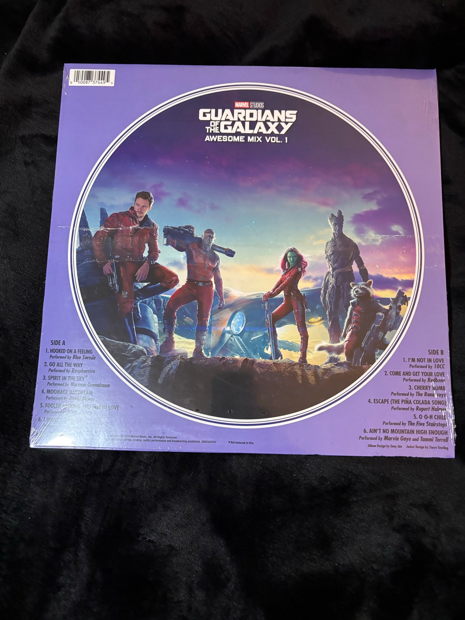 GOTG Vol 1 Picture Disc back