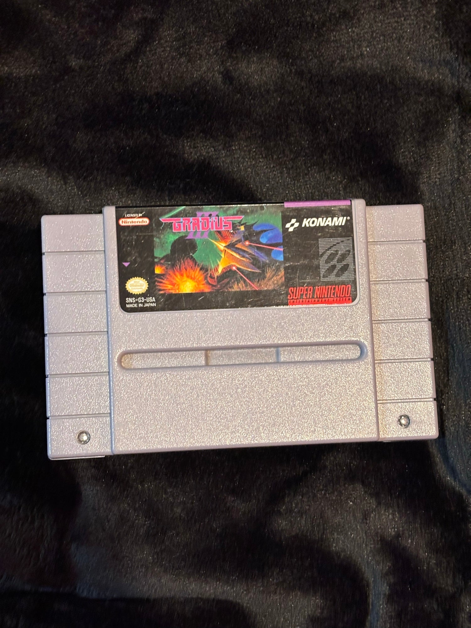 Gradius III for Super Nintendo (SNES) authentic Konami cartridge