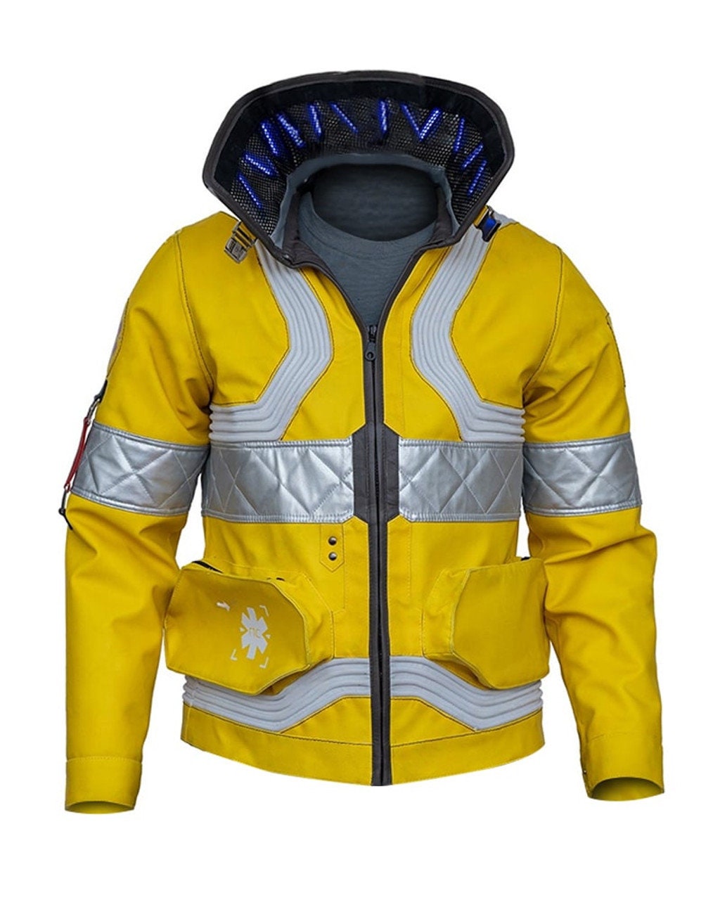 David Martinez Cyberpunk 2077 Jacket – LED & Vegan Leather — Mac's Retro Hub - photo 5