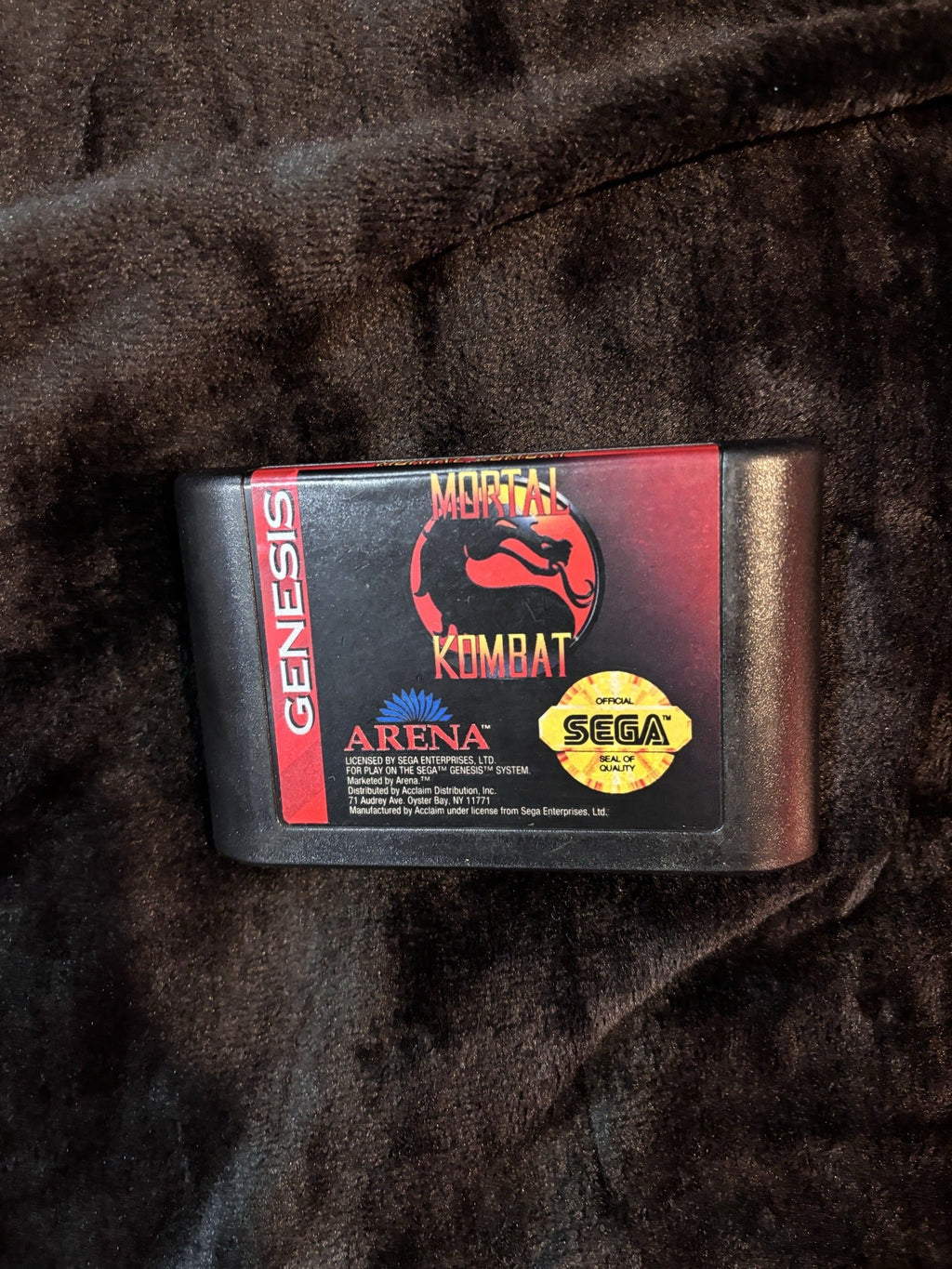 Mortal Kombat for Sega Genesis authentic cartridge