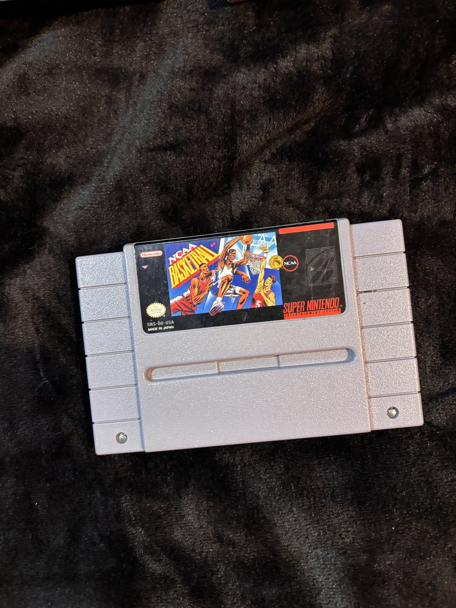 NCAA Basketball for Super Nintendo (SNES) authentic cartridge