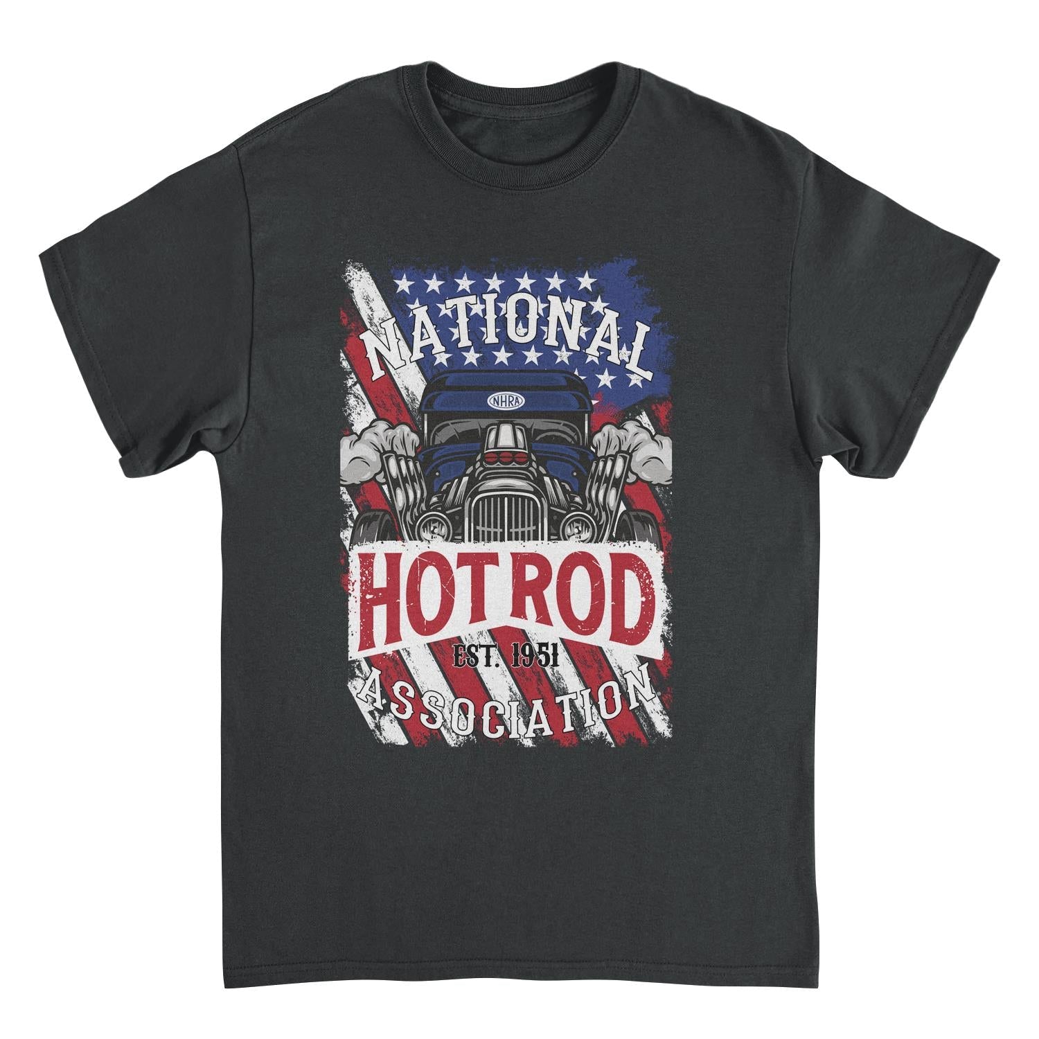 NHRA American Flag Tee - Black