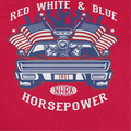 NHRA Horsepower red t-shirt