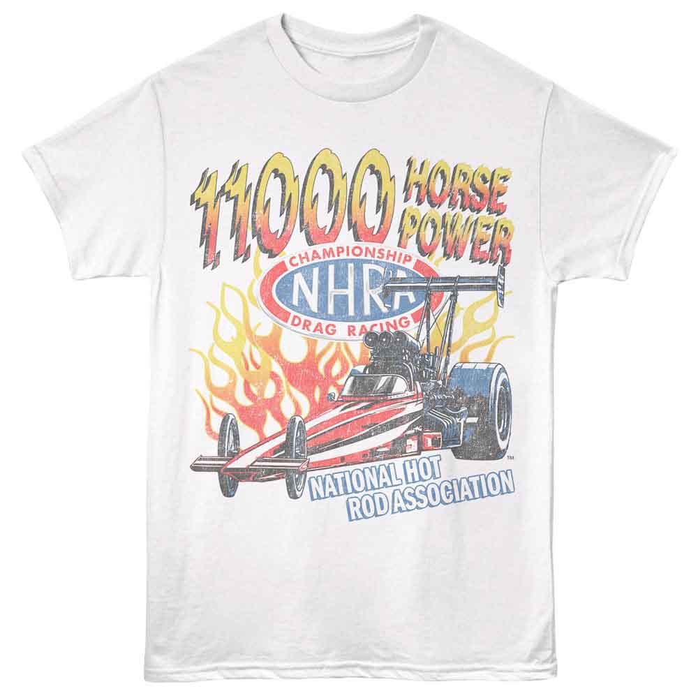 NHRA Horsepower white t-shirt