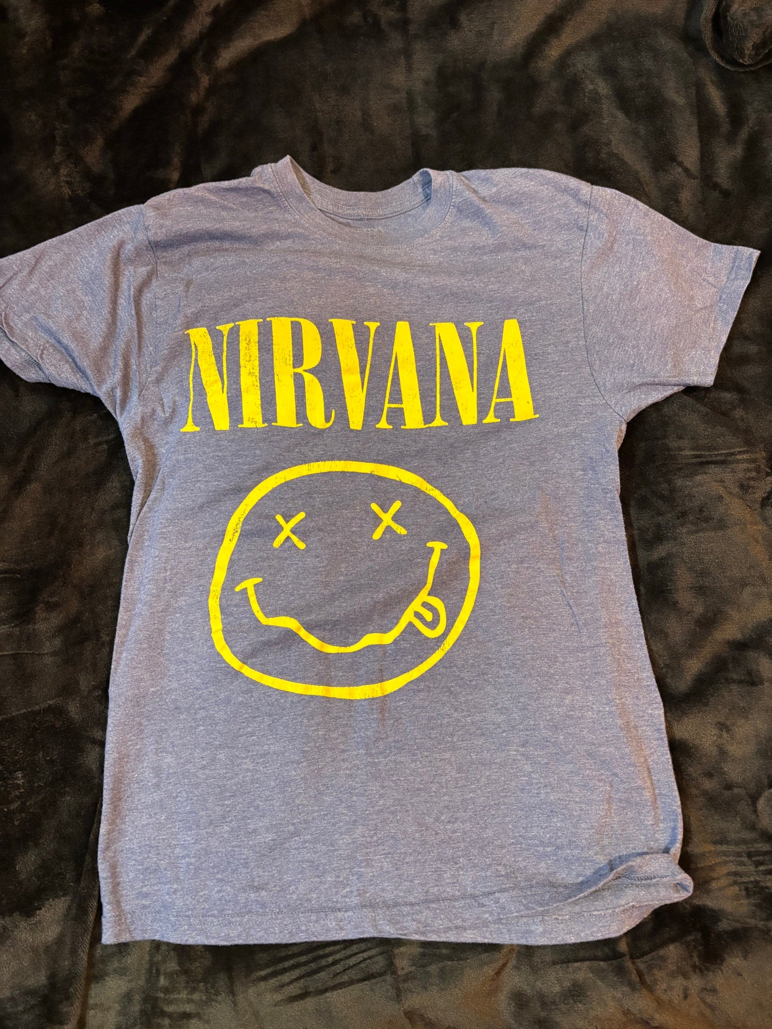 Nirvana Smiley grey front