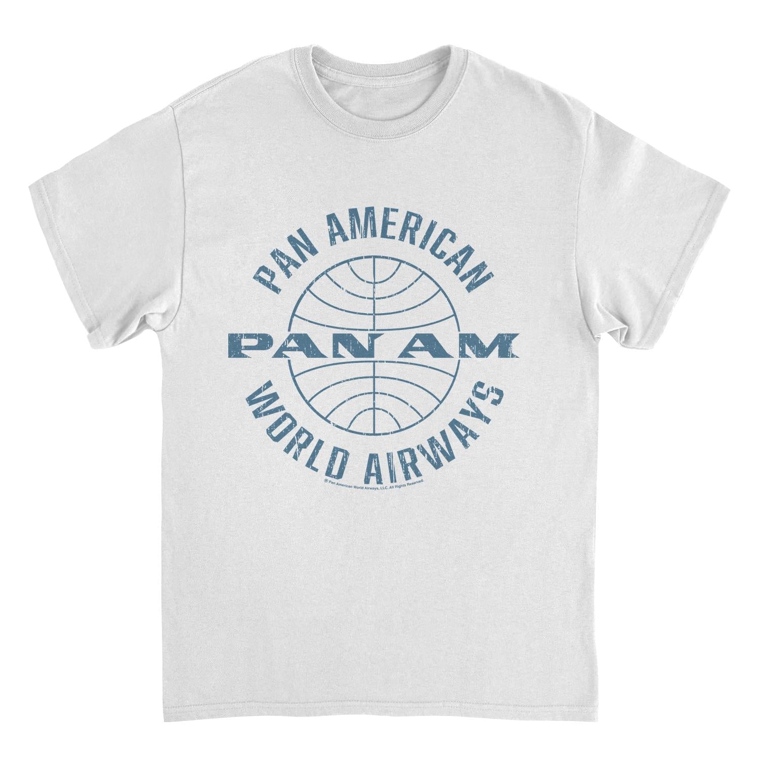Pan Am Flying Around the World white t-shirt