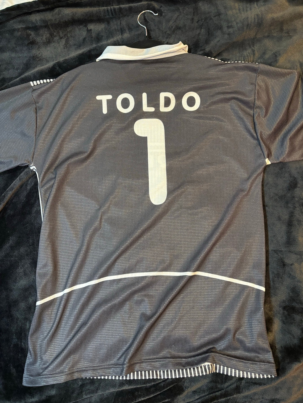 Back of Toldo #1 Inter Milan replica jersey