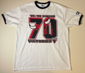 Vintage 1995-96 Starter Chicago Bulls "70 Victories" Ringer T-Shirt XL graphic t-shirt — Mac's Retro Hub