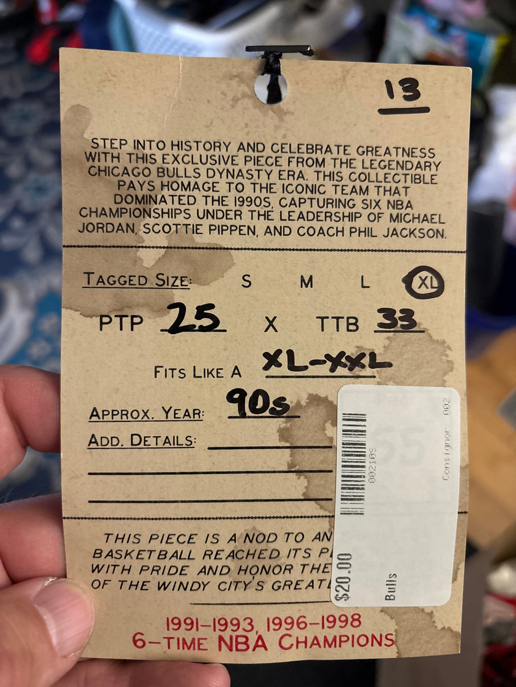 Starter Dynasty XL — Sonny's price tag