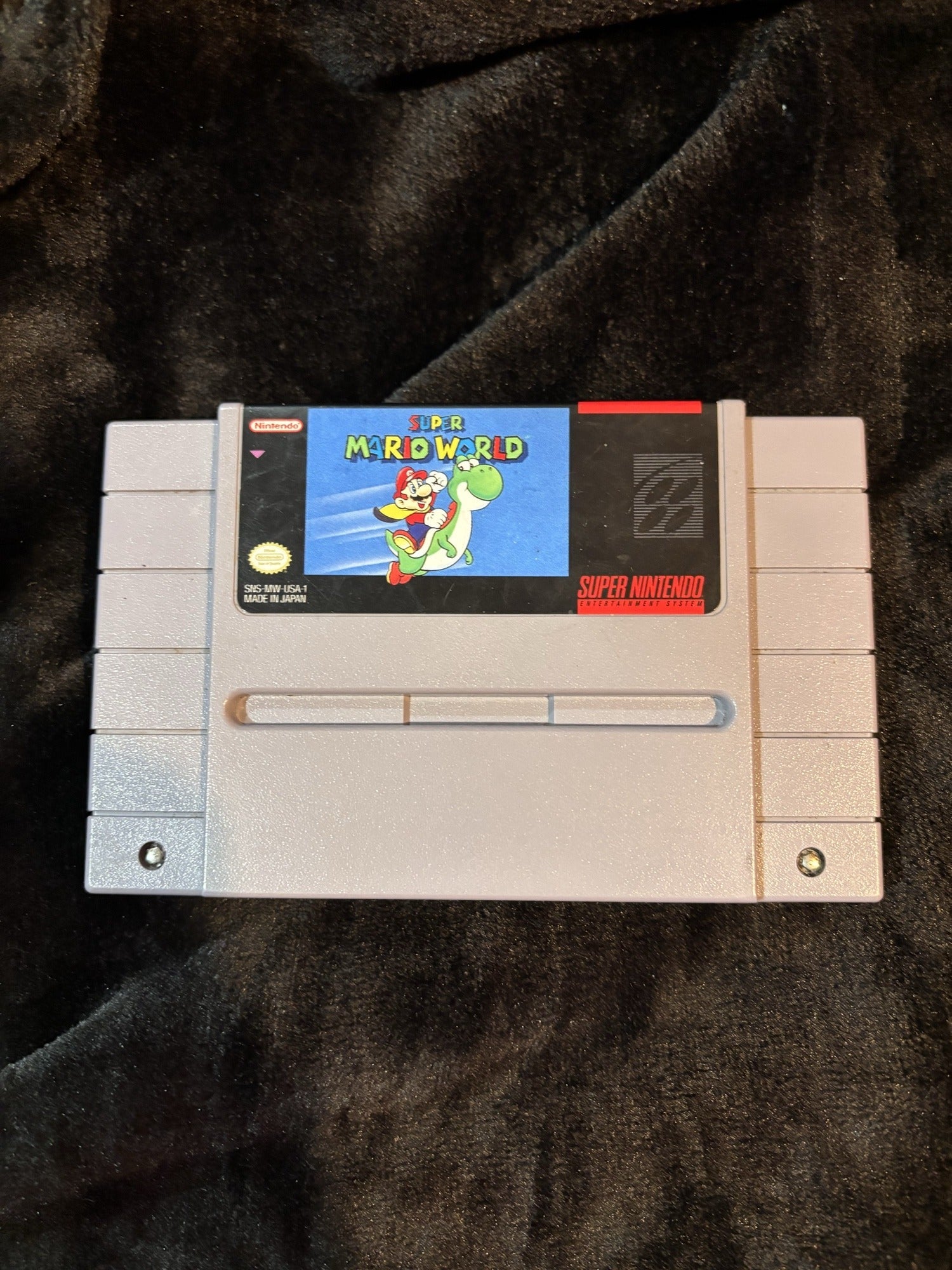 Super Mario World for Super Nintendo (SNES) authentic cartridge