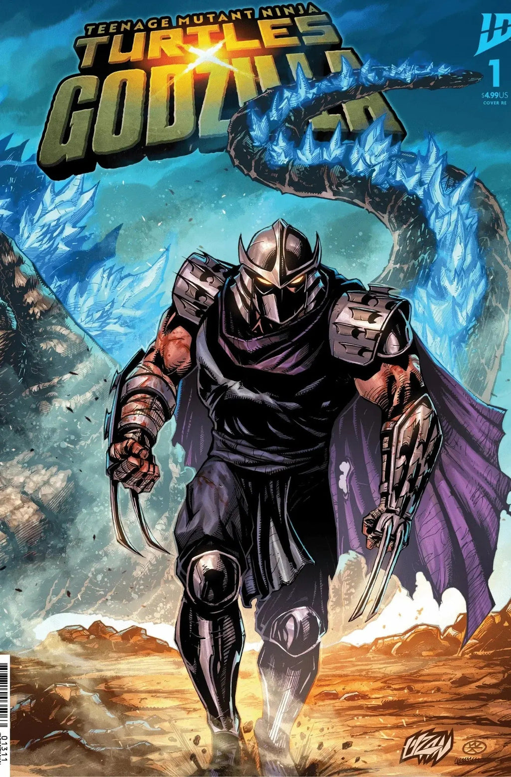 Teenage Mutant Ninja Turtles x Godzilla #1 - ECC Franck Uzan Variant - Right Side Wrap-Around (11/12/25)