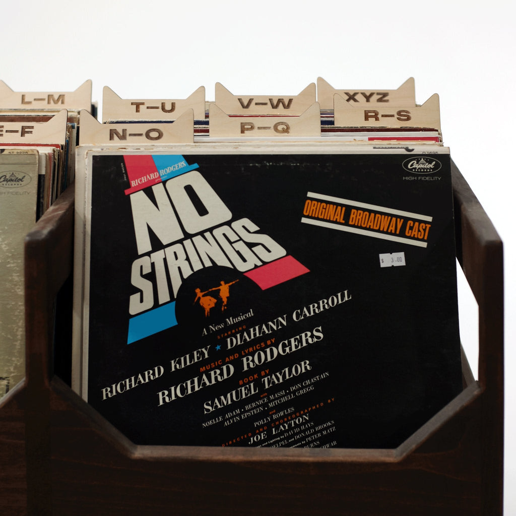 The Vinyl Record Dividers – Solid Wood Organizers
