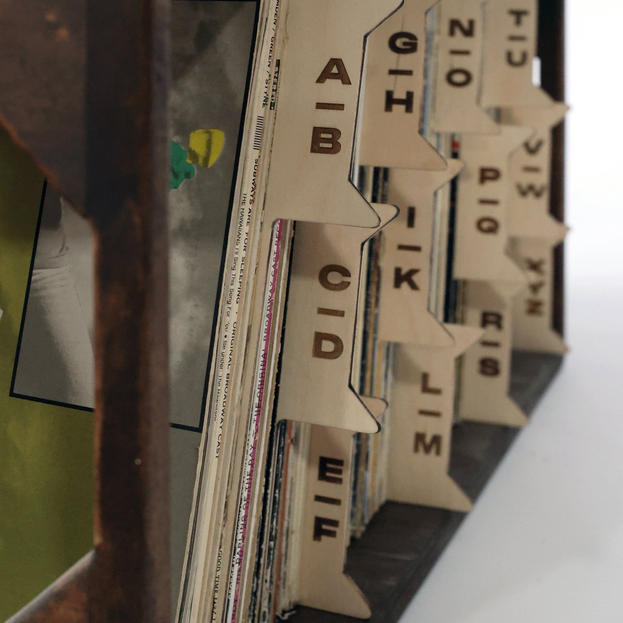 The Vinyl Record Dividers – Solid Wood Organizers